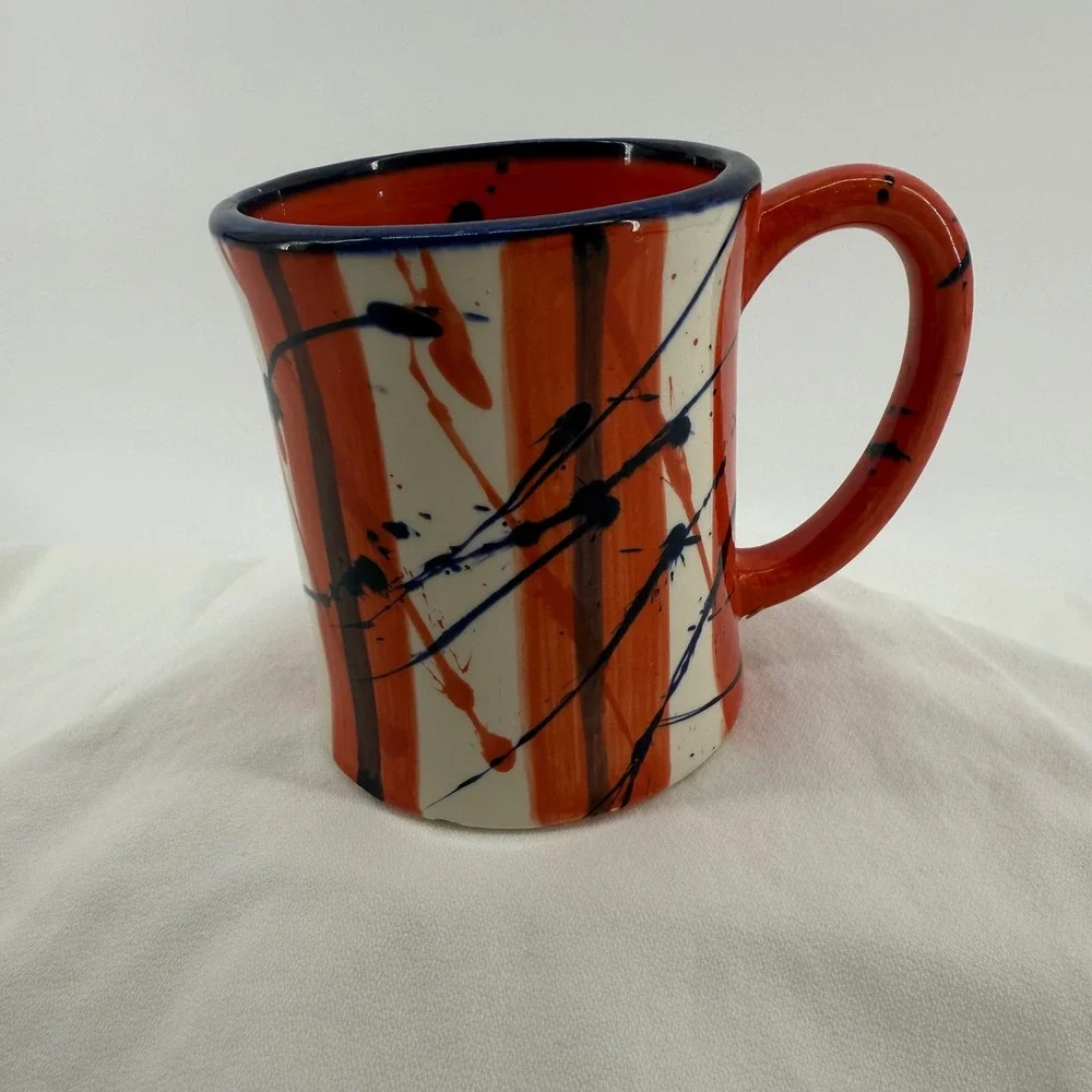 Auburn Tigers AU Coffee Mug Orange Blue White 16oz Art Artsy Drinkware War Eagle